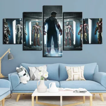 5 Panels Iron Man Wall Art Pictures Canvas Painting HD Prints and Posters for Living Room Home Decoration Giclee Artwork
5 Panels Iron Man Wall Art Pictures Canvas Painting HD Prints and Posters for Living Room Home Decoration Giclee Artwork