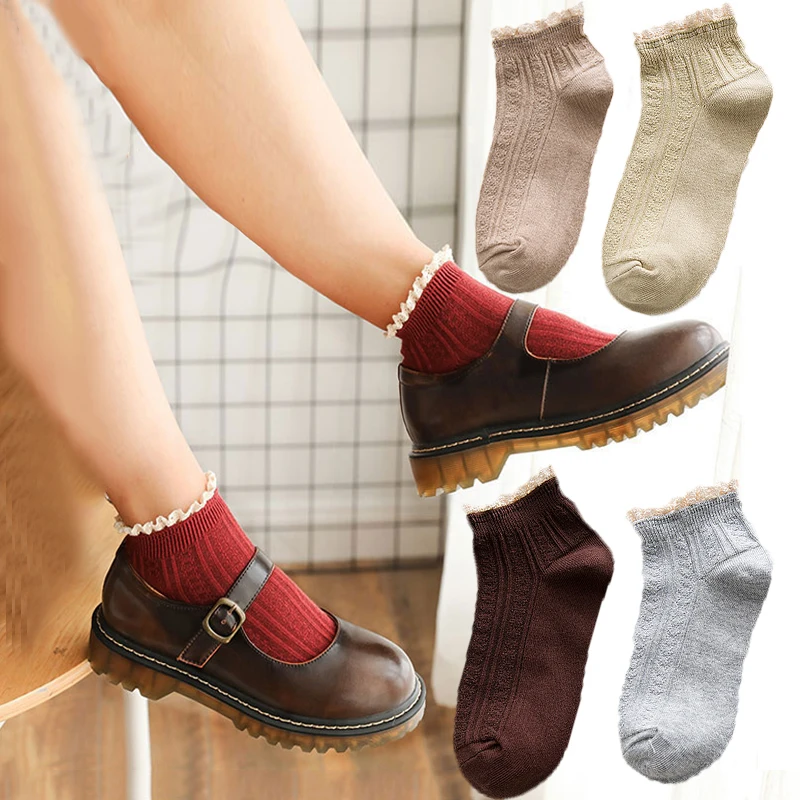 Fashion Lace Ruffles Soft Cotton Women Socks Quality Spring Summer Cute Socks Sweet Princess Girl Lovely Frilled Socks
Fashion Lace Ruffles Soft Cotton Women Socks Quality Spring Summer Cute Socks Sweet Princess Girl Lovely Frilled Socks