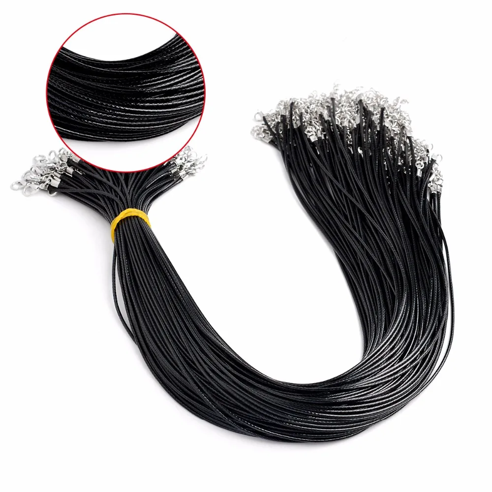 10pcs Black PU Leather Cord Wax Rope Chain Necklace 45cm+5cm Chain DIY Jewelry Pendant Accessories Wholesale
10pcs Black PU Leather Cord Wax Rope Chain Necklace 45cm+5cm Chain DIY Jewelry Pendant Accessories Wholesale