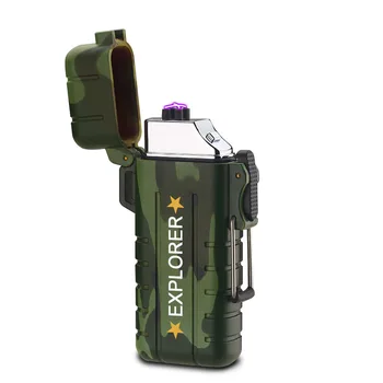 Explorer outdoor use waterproof windproof double arc pulse Plasma cigarette smoking lighter USB charging electric Metal lighter
Explorer outdoor use waterproof windproof double arc pulse Plasma cigarette smoking lighter USB charging electric Metal lighter