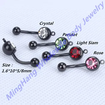 316L Surgical Steel Vertical Hoop Add Your Own Charm Belly Ring Body Piercing Jewelry Anodized Black Navel Ring 40pcs/lot
316L Surgical Steel Vertical Hoop Add Your Own Charm Belly Ring Body Piercing Jewelry Anodized Black Navel Ring 40pcs/lot