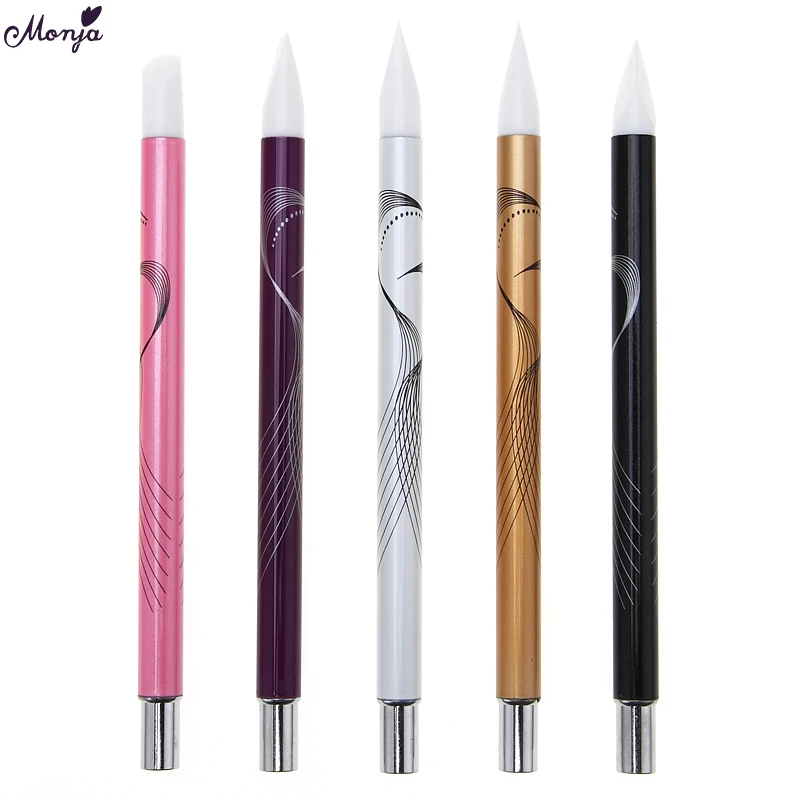 Monja 5Pcs Nail Art Soft Silicone Design Sculpture Stamp Pen UV Gel Builder Carving Aluminum Tube Brush Manicure Tools Set
Monja 5Pcs Nail Art Soft Silicone Design Sculpture Stamp Pen UV Gel Builder Carving Aluminum Tube Brush Manicure Tools Set