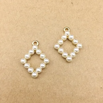 10pcs 18x25mm pearl rhombus charm for jewelry making and crafting earring pendant necklace charms
10pcs 18x25mm pearl rhombus charm for jewelry making and crafting earring pendant necklace charms