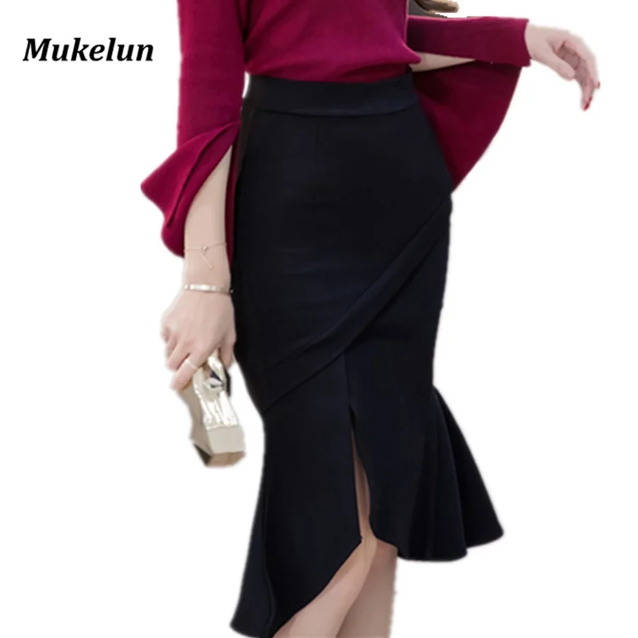 2019 Summer Women Office Skirts S-5XL Fashion Mermaid Slim Sexy Bodycon Pencil Skirt Lady Ruffles Open Slit Elegant OL Skirt
2019 Summer Women Office Skirts S-5XL Fashion Mermaid Slim Sexy Bodycon Pencil Skirt Lady Ruffles Open Slit Elegant OL Skirt