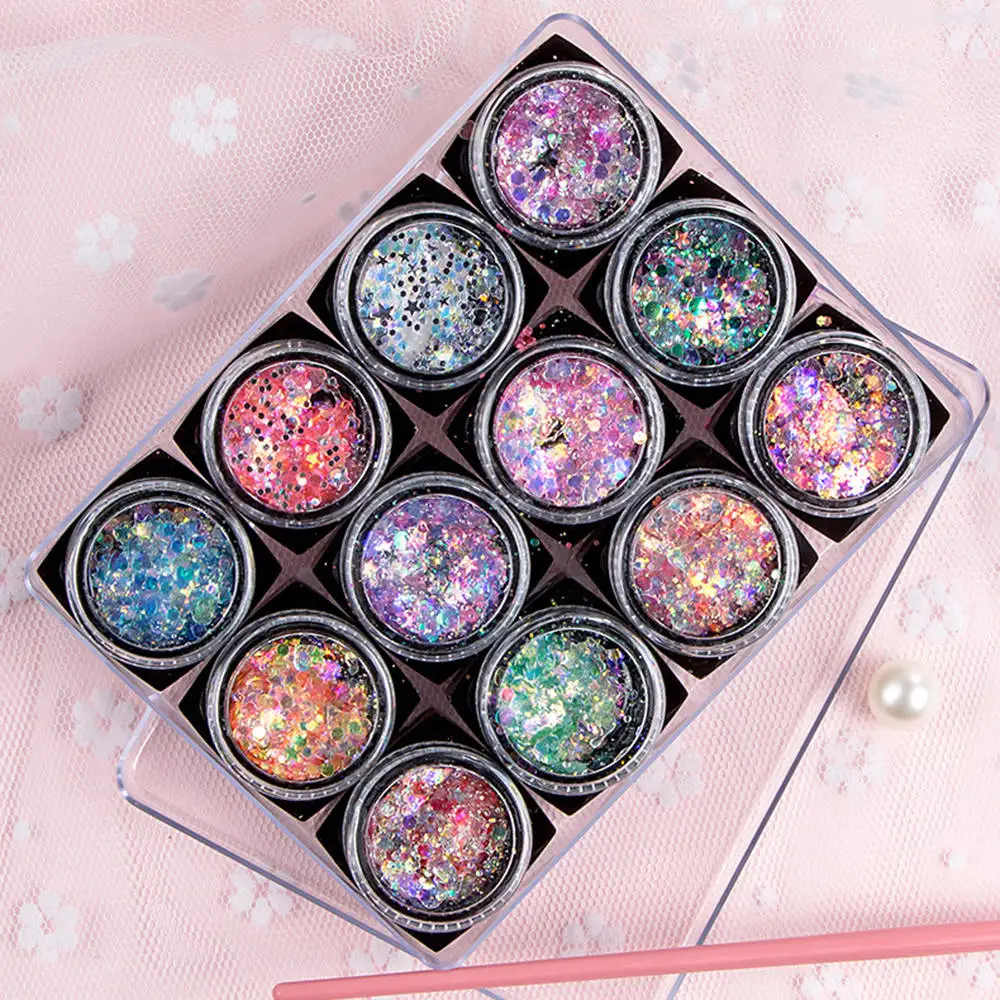 12 Styles Fashion Gel Sequins Mixed Nail Art Accessories Glue-Free Eye Dmak Up Decoration
12 Styles Fashion Gel Sequins Mixed Nail Art Accessories Glue-Free Eye Dmak Up Decoration