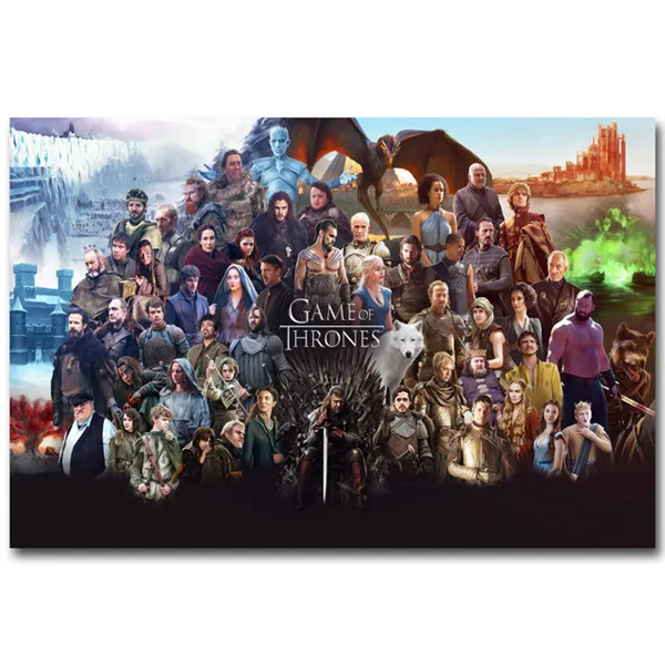 Nordic Game Of Thrones All Characters Wall Art Canvas Painting Poster TV Series Pictures For living room Decoration Home Decor
Nordic Game Of Thrones All Characters Wall Art Canvas Painting Poster TV Series Pictures For living room Decoration Home Decor