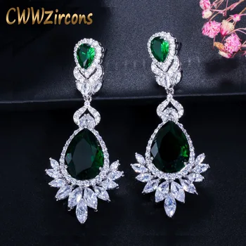 CWWZircons Romantic Wedding Souvenir Jewelry Long Drop CZ Crystal Green Bridal Wedding Chandelier Earring For Bride CZ112
CWWZircons Romantic Wedding Souvenir Jewelry Long Drop CZ Crystal Green Bridal Wedding Chandelier Earring For Bride CZ112