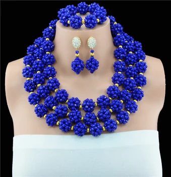 Classic Royal Blue African Costume Beaded Jewelry Set Handmade 3 Layers Nigerian Beads Wedding Jewellry Set Free Shipping 10057
Classic Royal Blue African Costume Beaded Jewelry Set Handmade 3 Layers Nigerian Beads Wedding Jewellry Set Free Shipping 10057