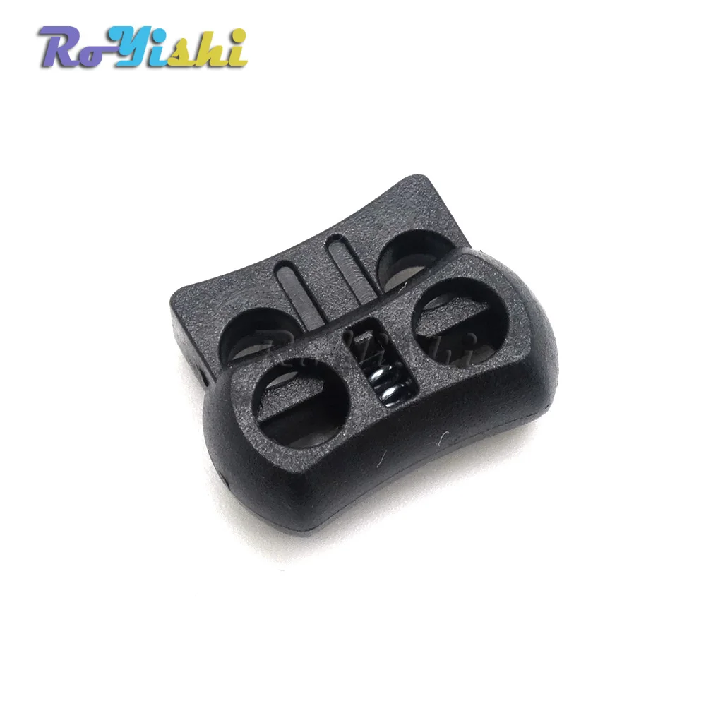 10pcs/pack 2 Holes Cord Lock Toggle Stopper Plastic toggle clip Black 15mm*20mm*7.5mm
10pcs/pack 2 Holes Cord Lock Toggle Stopper Plastic toggle clip Black 15mm*20mm*7.5mm