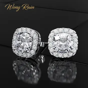 Wong Rain Luxury 925 Sterling Silver Created Moissanite Gemstone Ear Studs Earrings Wedding Engagement Fine Jewelry Wholesale
Wong Rain Luxury 925 Sterling Silver Created Moissanite Gemstone Ear Studs Earrings Wedding Engagement Fine Jewelry Wholesale
