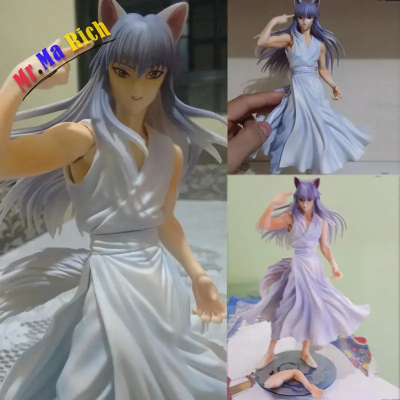 25 см аниме Giapponese Yuyu Hakusho Figura Demon Volpe Kurama фигурка из ПВХ Da collizione Modello Статуэтка Bambole |