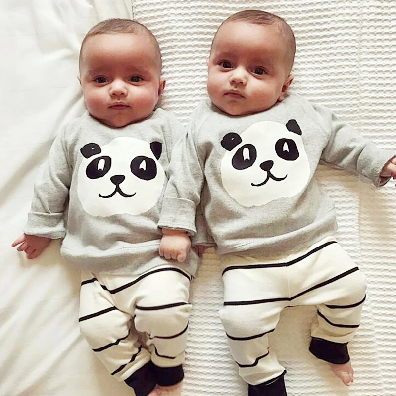 Baby boy clothes suit girl clothes children toddler clothes suit children print long sleeve panda pattern striped pants suit
Baby boy clothes suit girl clothes children toddler clothes suit children print long sleeve panda pattern striped pants suit