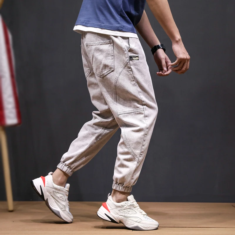 Streetwear Fashion Men Jeans Loose Fit Gray Denim Cargo Pants Spliced Designer Hip Hop Harem Pants Slack Bottom Jogger Jeans Men
Streetwear Fashion Men Jeans Loose Fit Gray Denim Cargo Pants Spliced Designer Hip Hop Harem Pants Slack Bottom Jogger Jeans Men