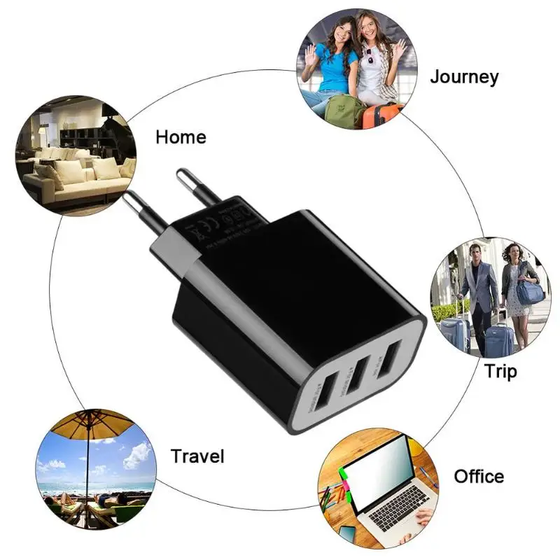 Portable 3-Ports 5V 3.1A USB Charger Universal Fast Charger Mobile Phone Charger Wall Travel Chargers For Xiaomi Samsung
Portable 3-Ports 5V 3.1A USB Charger Universal Fast Charger Mobile Phone Charger Wall Travel Chargers For Xiaomi Samsung