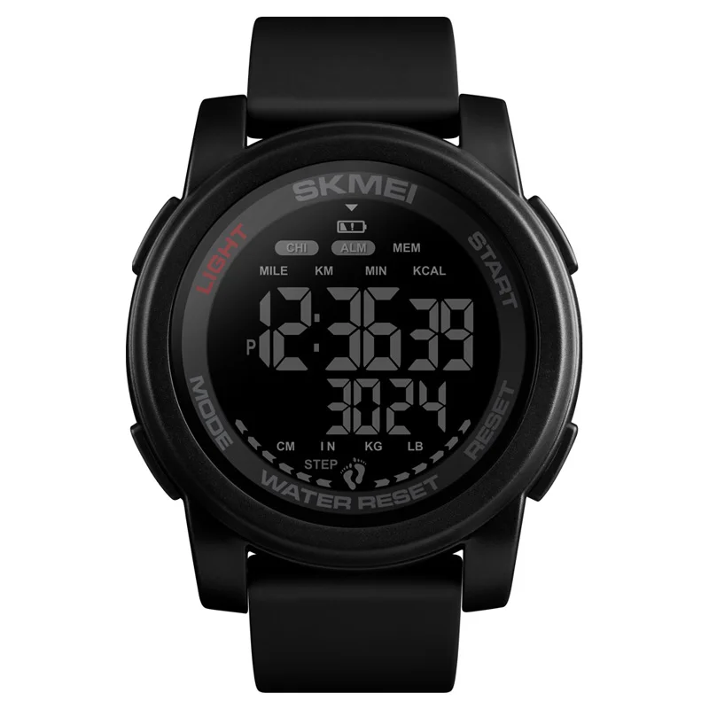 

Skmei Digital Sport Watches for Men Stopwatch Pedometer Calorie Countdown Date Alarm 50m Waterproof Outdoor Military Men Watch