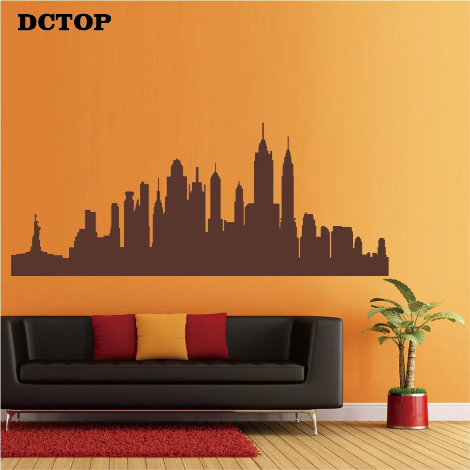DCTOP New York City Skyline Silhouette Wall Sticker Vinyl Art Decal Living Room Bedroom Home Accessories Removable Mural Decor
DCTOP New York City Skyline Silhouette Wall Sticker Vinyl Art Decal Living Room Bedroom Home Accessories Removable Mural Decor