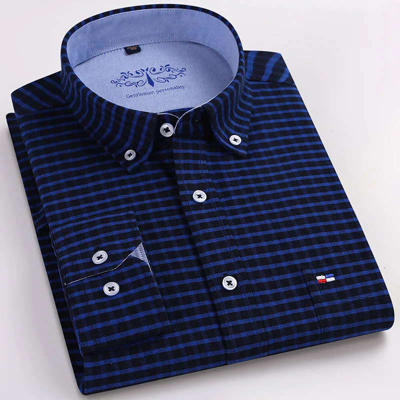Quality wearable cotton oxford fabric button collar long sleeve checked design comfortable regular fit casual men plaid shirt
Quality wearable cotton oxford fabric button collar long sleeve checked design comfortable regular fit casual men plaid shirt