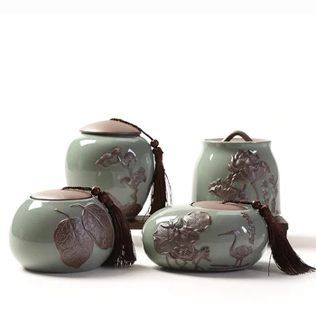 Fujian Quanzhou Geyao tea pot Ceramic teapot large Half a catty loaded home storage tea sealed pot Pu Hao awake tea pot
Fujian Quanzhou Geyao tea pot Ceramic teapot large Half a catty loaded home storage tea sealed pot Pu Hao awake tea pot