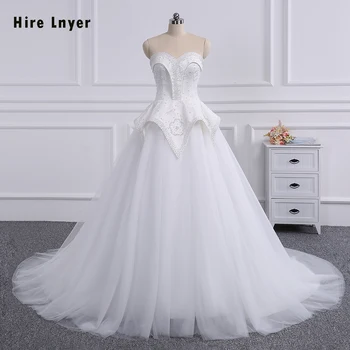HIRE LNYER New Arrive 100% Real Photos Lace Pearls Bridal A-line Wedding Dresses With Petticoat Vestido De Noiva Princesa
HIRE LNYER New Arrive 100% Real Photos Lace Pearls Bridal A-line Wedding Dresses With Petticoat Vestido De Noiva Princesa