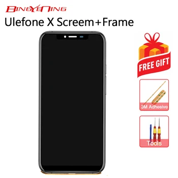 BingYeNing New Original For Ulefone X Touch Screen+ LCD Display+Frame Assembly Replacement .Android 8.1 MT6763
BingYeNing New Original For Ulefone X Touch Screen+ LCD Display+Frame Assembly Replacement .Android 8.1 MT6763