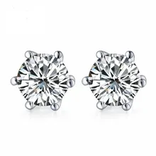 Jsmpfy 925 Sterling Silver Stud Earrings For Women Round Cubic Zirconia Stud Earring Brincos Pierced Studs Rainbow White Color
Jsmpfy 925 Sterling Silver Stud Earrings For Women Round Cubic Zirconia Stud Earring Brincos Pierced Studs Rainbow White Color