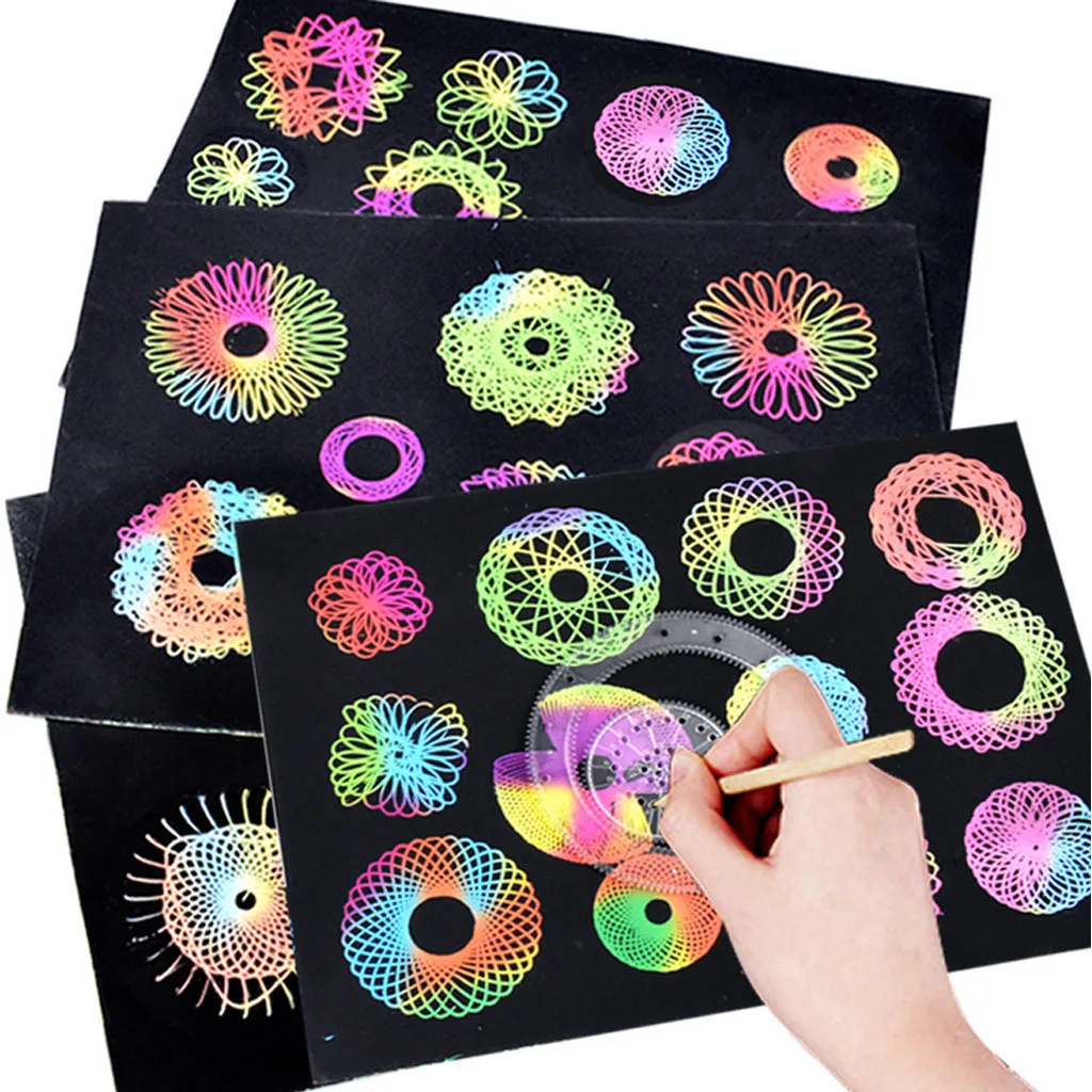 Drawing Geometric Curve Ruler Stencil Spiral Art Stationery Spirograph toys for Children's Creativity Kids Hobby Drosphipping
Drawing Geometric Curve Ruler Stencil Spiral Art Stationery Spirograph toys for Children's Creativity Kids Hobby Drosphipping