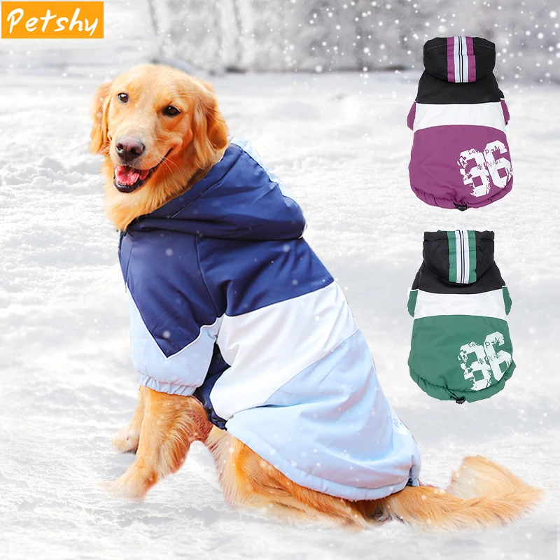 Petshy Big Dog Clothes Large Dog Coat Autumn Winter Warm Cotton-padded Two Feet Clothes Thicken Hoodie Coat Jacket Dog Clothes
Petshy Big Dog Clothes Large Dog Coat Autumn Winter Warm Cotton-padded Two Feet Clothes Thicken Hoodie Coat Jacket Dog Clothes