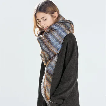 2018 Real Winter Hijab Color Stripe Jacquard Warm Shawl Female Flash Manufacturers Selling Europe And America In Autumn Winter
2018 Real Winter Hijab Color Stripe Jacquard Warm Shawl Female Flash Manufacturers Selling Europe And America In Autumn Winter