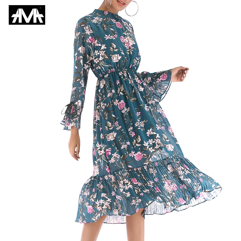 2019 Bohemian Style Floral Dress for Women Summer Comfortable Breathable Chiffon Femme Dresses Beach Boho women's Printed dress
2019 Bohemian Style Floral Dress for Women Summer Comfortable Breathable Chiffon Femme Dresses Beach Boho women's Printed dress