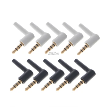 10 Pcs Gold 4 Pole 3.5mm 90 Degree Male Stereo Headphone Mini Jack Plug Audio Q16 Dropship
10 Pcs Gold 4 Pole 3.5mm 90 Degree Male Stereo Headphone Mini Jack Plug Audio Q16 Dropship