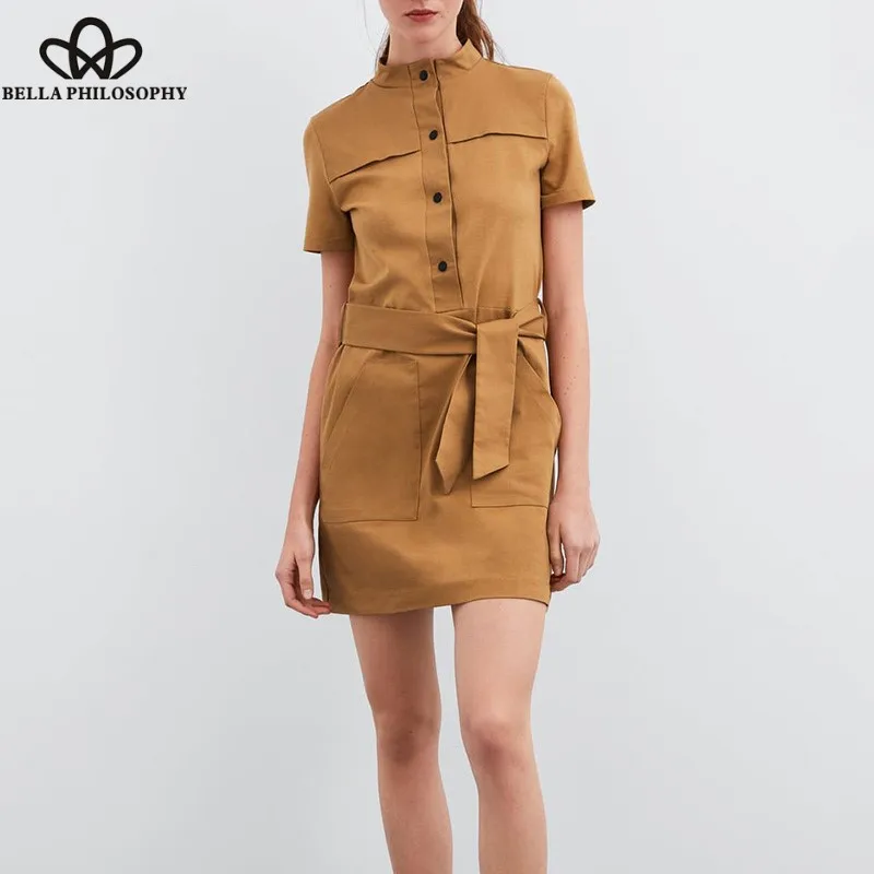 Wonder 2019 new Summer Short Sleeve Mini Dress Vintage Single Breasted Female A-Line Dress Casual Sashes Retro Lady Loose Dress
Wonder 2019 new Summer Short Sleeve Mini Dress Vintage Single Breasted Female A-Line Dress Casual Sashes Retro Lady Loose Dress