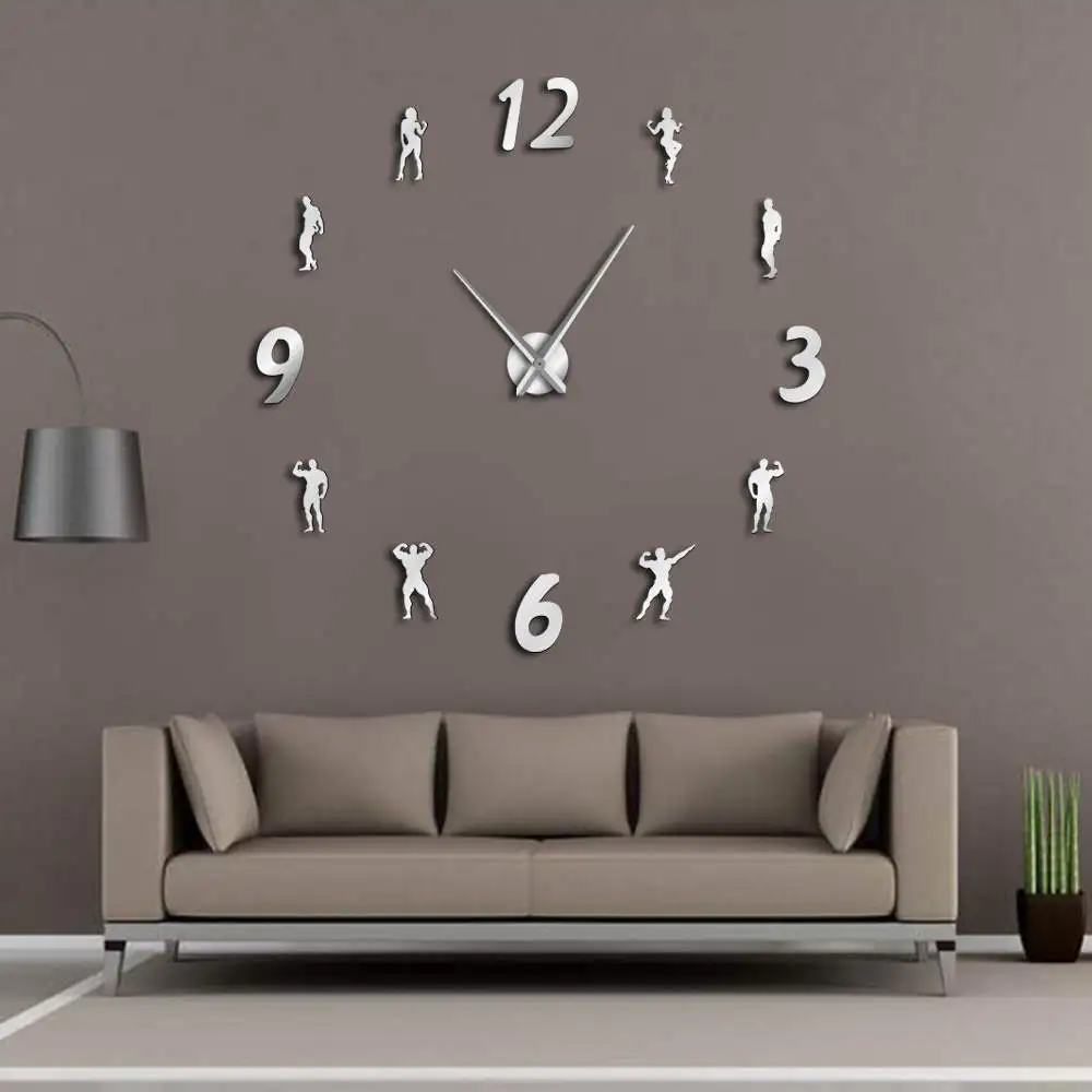 GYM Large Wall Clock DIY Frameless Wall Watch Clock Modern Design Fitness Room Wall Art Bodybuilding DIY Clock Enthusiasts Gift
GYM Large Wall Clock DIY Frameless Wall Watch Clock Modern Design Fitness Room Wall Art Bodybuilding DIY Clock Enthusiasts Gift