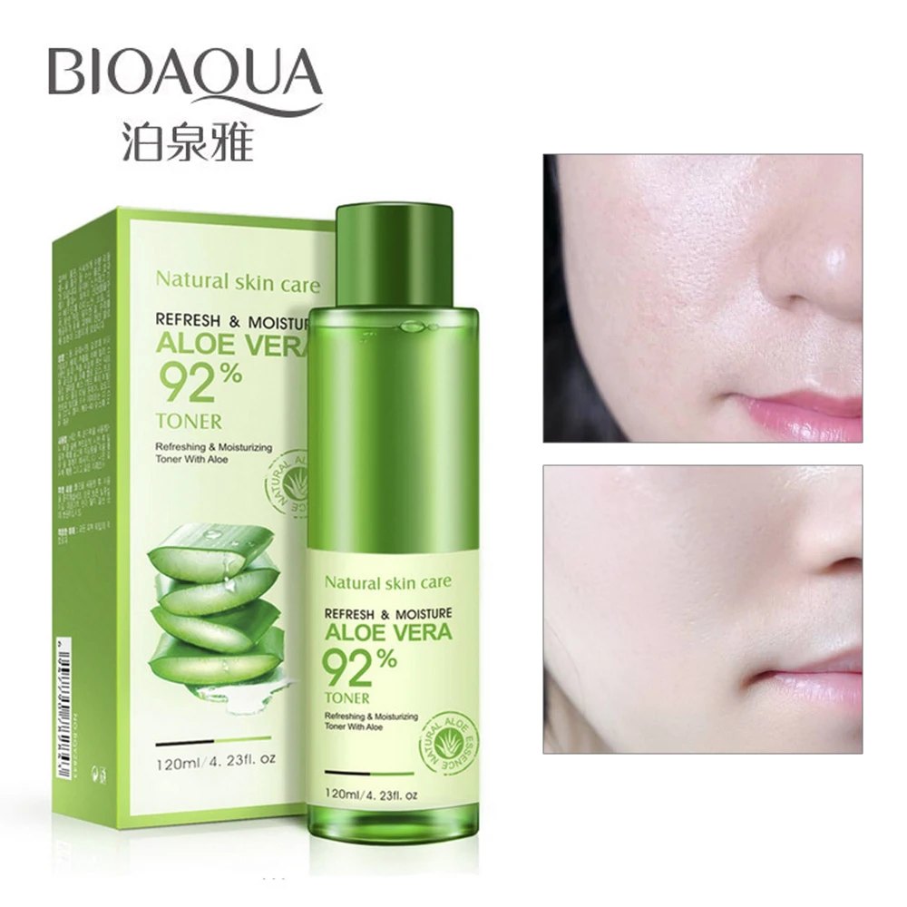 Natural Aloe Vera Gel Toner Plants Essence Skin Care Moist Hydrating Vintamin C Gel Whitening Skin Toner 120ml
Natural Aloe Vera Gel Toner Plants Essence Skin Care Moist Hydrating Vintamin C Gel Whitening Skin Toner 120ml