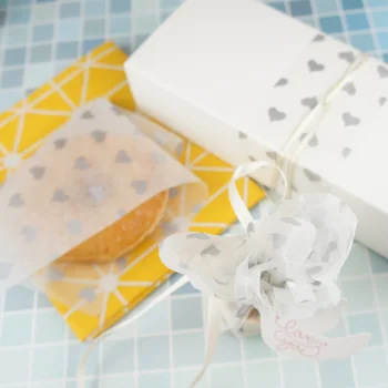 22*25cm 50pcs silver heart sweet design Bread Cake Cookies Food Wrapping Paper Christmas wedding DIY Butter chocolate soap pack
22*25cm 50pcs silver heart sweet design Bread Cake Cookies Food Wrapping Paper Christmas wedding DIY Butter chocolate soap pack