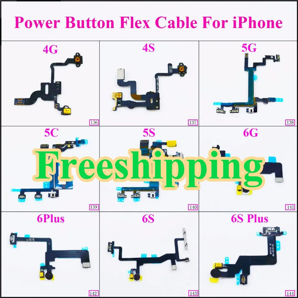 2pcs/lot Power Cable Lock screen button ribbon cable Volume cable Flat Cable for iPhone 4G/4S/5G/5S/5C/6G/6S/6plug/6S plus
2pcs/lot Power Cable Lock screen button ribbon cable Volume cable Flat Cable for iPhone 4G/4S/5G/5S/5C/6G/6S/6plug/6S plus