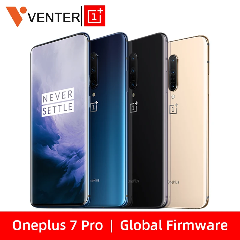 

Global ROM Oneplus 7 Pro Mobile Phone 12GB 256GB Snapdragon 855 6.67" 90GHz 2K Screen 48MP NFC Android 9
