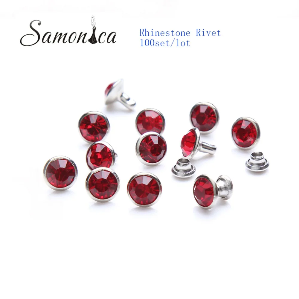 100Set 6mm LightSiam Red A+++ Copper Spikes and Studs Crystal Rhinestone Rivets For Leather Clothes Bags Shoes Decorative Crafts
100Set 6mm LightSiam Red A+++ Copper Spikes and Studs Crystal Rhinestone Rivets For Leather Clothes Bags Shoes Decorative Crafts