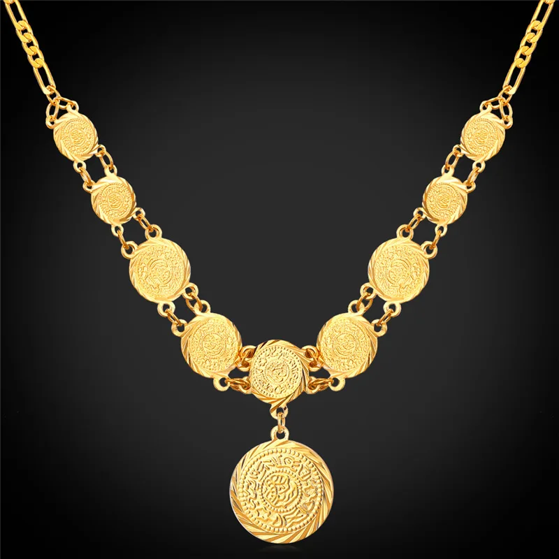 Kpop Pendant Necklaces Jewelry Ancient Coin Money Symbol yellow Gold Color Arabic Islam Vintage Mysterious New For Women N211
Kpop Pendant Necklaces Jewelry Ancient Coin Money Symbol yellow Gold Color Arabic Islam Vintage Mysterious New For Women N211