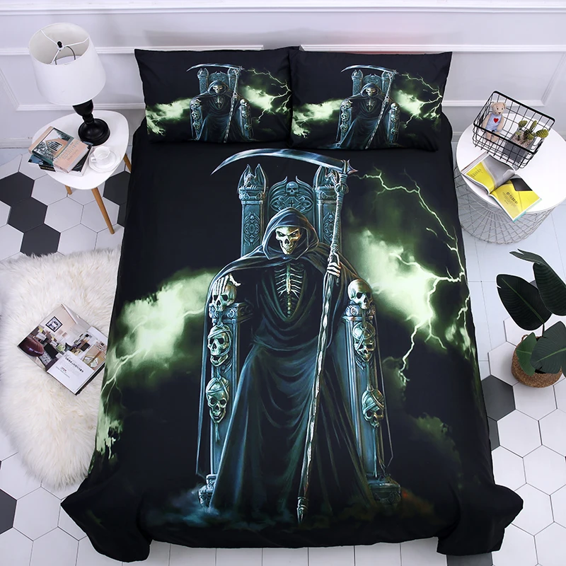 Dream NS Skull Printing Bedding Set Quilt Cover Pillow Case King Skeleton Printing Bedroom Home Furnishing Articles Suit
Dream NS Skull Printing Bedding Set Quilt Cover Pillow Case King Skeleton Printing Bedroom Home Furnishing Articles Suit