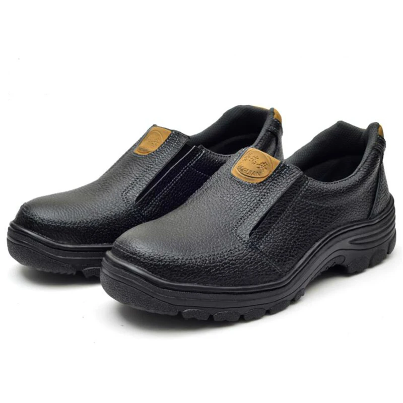 men large size fashion breathable steel toe covers working safety shoes slip on anti-pierce platform security boots soft leather
men large size fashion breathable steel toe covers working safety shoes slip on anti-pierce platform security boots soft leather