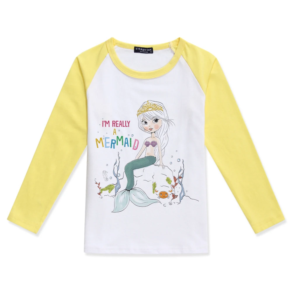 New Arrival Children Clothing Baby Girl T Shirt Girls Long Sleeve Tops Mermaid Printed Fashion Cotton O-Neck Color Block TShirlt
New Arrival Children Clothing Baby Girl T Shirt Girls Long Sleeve Tops Mermaid Printed Fashion Cotton O-Neck Color Block TShirlt
