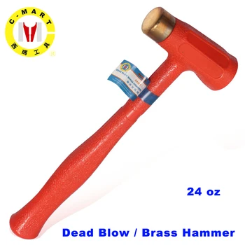 C-MART tools 24 oz Dear Blow/ Brass Hammer Red copper round hammer Plastic Handle, Explosion proof Safety Tool
C-MART tools 24 oz Dear Blow/ Brass Hammer Red copper round hammer Plastic Handle, Explosion proof Safety Tool
