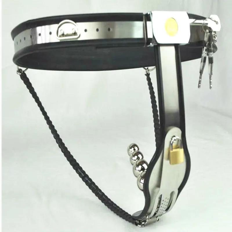 Female Chastity Belt With Removable Anal Bead Plug Master Chastity Belt