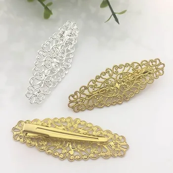 10Pcs 45mm Brass Filigree Flower Hair Clip Setting for Head Jewelry Making DIY Prong Alligator Hairpin Silver Gold Accessories
10Pcs 45mm Brass Filigree Flower Hair Clip Setting for Head Jewelry Making DIY Prong Alligator Hairpin Silver Gold Accessories