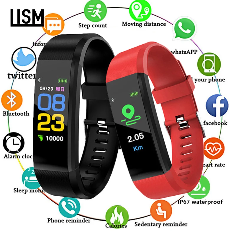 2019 Smart Bracelet Heart Rate Monitor Blood Pressure Monitor Fitness Watches Step Counter Message Push Pk Fitbits Mi Band 2 3
2019 Smart Bracelet Heart Rate Monitor Blood Pressure Monitor Fitness Watches Step Counter Message Push Pk Fitbits Mi Band 2 3
