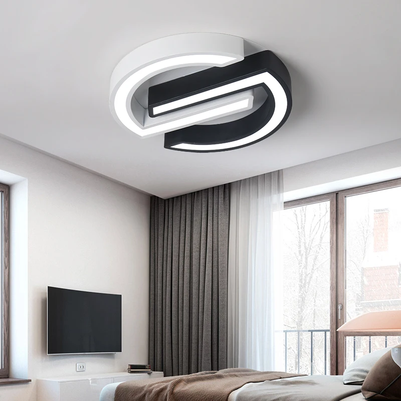 Modern led ceiling light bedroom fixtures residential black white AC85-265V overhead lights for living room kitchen ceiling lamp
Modern led ceiling light bedroom fixtures residential black white AC85-265V overhead lights for living room kitchen ceiling lamp