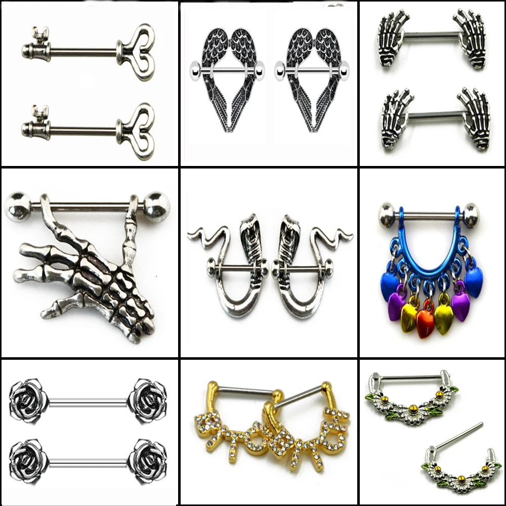 1 Pcs Flower,Hand,Key and so on Different Shape Nipple Barbell Ring Shield Piercing Body Jewelry
1 Pcs Flower,Hand,Key and so on Different Shape Nipple Barbell Ring Shield Piercing Body Jewelry