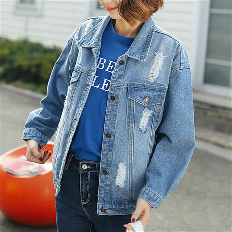 Hot Women Denim Jacket Vintage Coat Autumn Winter Long Sleeves Jackets Jeans Lapel Tops Basic Single Breasted Casual Outwear
Hot Women Denim Jacket Vintage Coat Autumn Winter Long Sleeves Jackets Jeans Lapel Tops Basic Single Breasted Casual Outwear