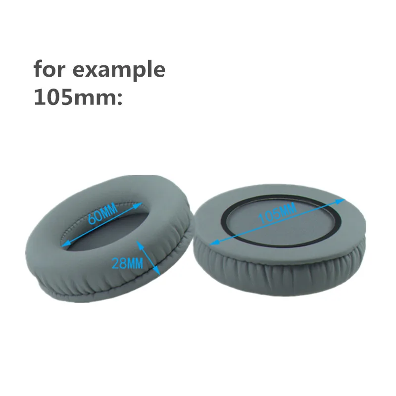 Ear pads 60mm 70mm 45mm-110mm Protein Skin Foam EarPads Cushions for Sennheiser for sony Headphones 11.21 (3)