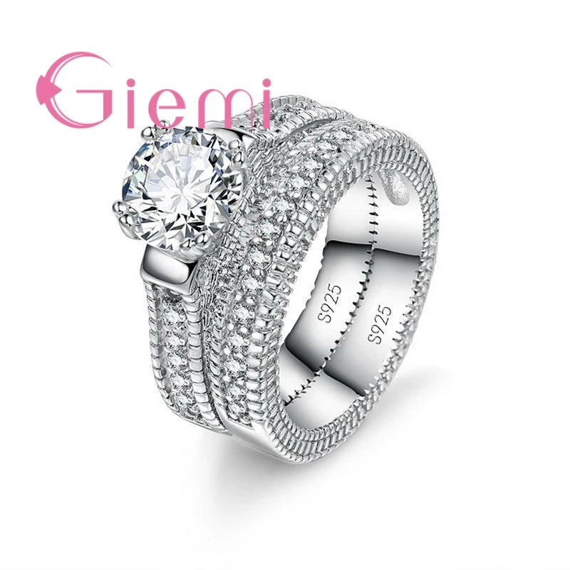 High Quality Trendy 925 Sterling Silver Jewelry Paved Full Luxury Clear Austrian Crystal Women Banquet Rings
High Quality Trendy 925 Sterling Silver Jewelry Paved Full Luxury Clear Austrian Crystal Women Banquet Rings